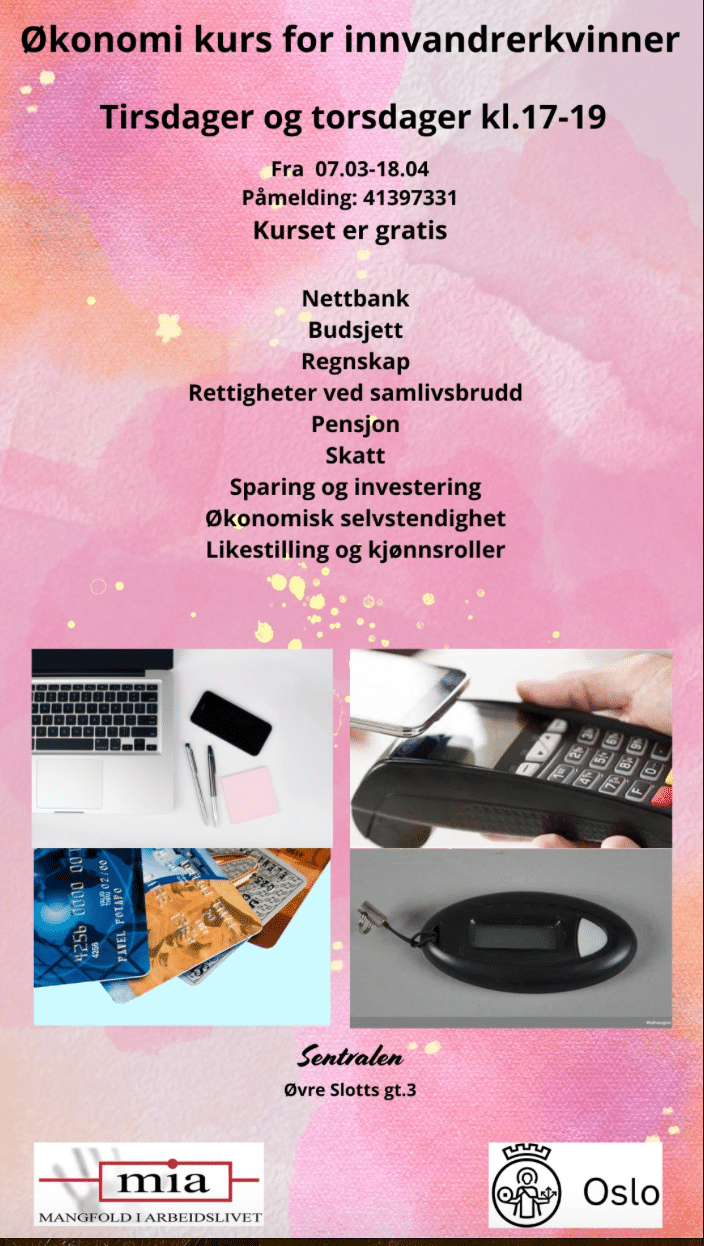 Gratis kurs i økonomi for innvandrerkvinner 1