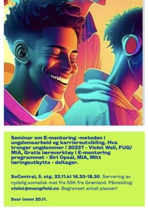 Velkommen til E-mentoring samling 24.11. - gratis verktøy for mentoring av arbeidsledig ungdom 1
