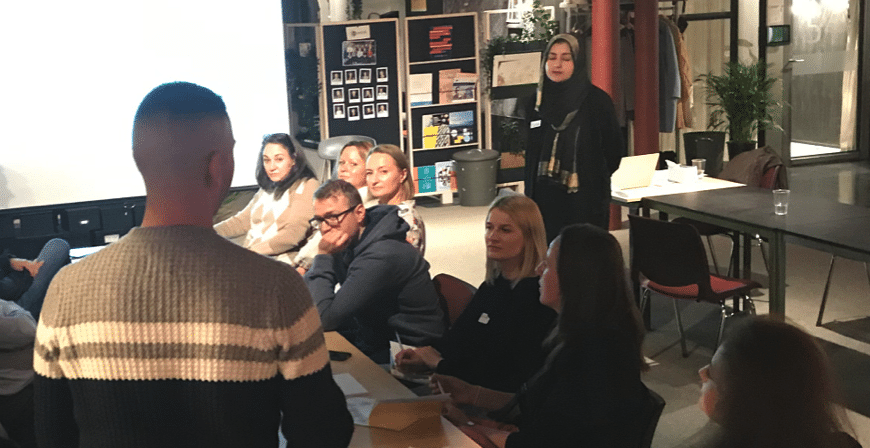 Bilde av workshop for traineer på SoCentral